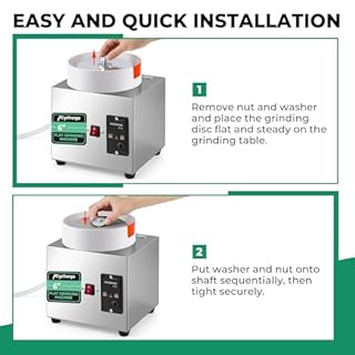 Flyrivergo 6'' Flat Lapidary Machine 2800RPM Variable Speed Lapidary Equipment Cabbing Machine, 180W Gem Stone Rock Grinding and Polishing Machine Includes Accessory Kit