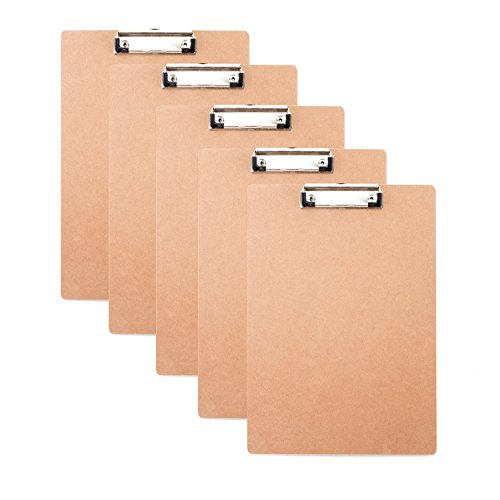 Preisvergleich Produktbild Fanaticism 6 Stück Klemmbrett aus Holz, Schreiben Board A4