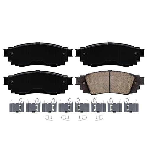 Image of Detroit Axle - Front Brake Pads for Toyota Camry RAV4 Avalon Prius C-HR Lexus ES250 RX350 RX350L RX450h RX450hL UX200 UX250h, Ceramic Brake Pads w /Hardware Replacement