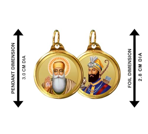 Image of DIVINITI 24K Gold Plated Double-Sided Religious Pendant with Premium Gift Box, Spiritual Locket for Men & Women, Devotional Jewellery for Gifting & Everyday Wear