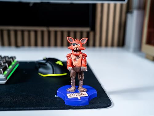 Cableguys Minis Five Nights at Freddy's Foxy Phone Stand & Earbuds Holder – Novelty Phone Stand for Desk Decor and Bedside Accessories, In Ear Headphone Holder for Smartphone & Small Devices