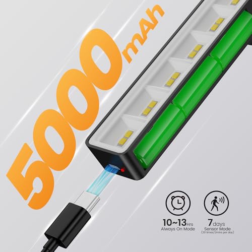 Kryoza Picture Light for Wall Art Motion Sensor – 16'' Wireless and Dimmable Gallery Light, 5000mAh Battery Operated with Remote Control Art Light Over Frame Paintings and Artworks (Black)