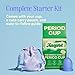 August Period Cup for Women - 36 mL Capacity, 8-12h Protection, Flexible, Soft Silicone Menstrual Cups with Cotton-Sateen Pouch, Reusable and Beginner-Friendly with Easy Step-by-Step Guide