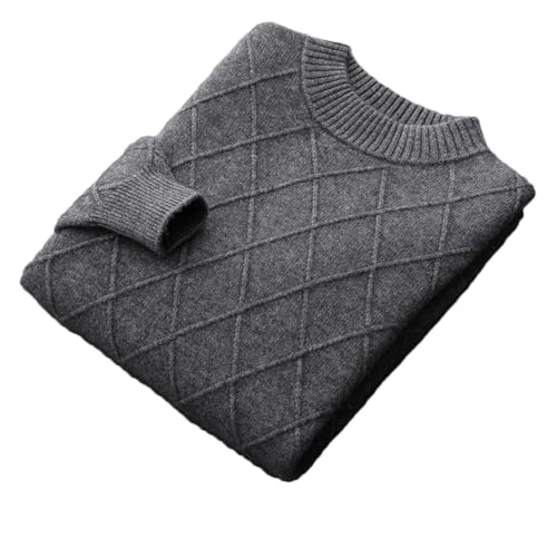 Men’S Thick Crew Neck Wool Sweater Soft Warm Comfortable Pullover Long Sleeve Casual Solid Color Jumper