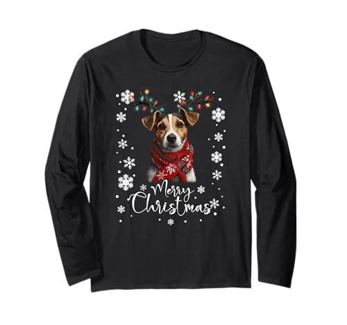Babbo Natale Jack Russell, splendida renna luce regalo per gli amanti di Natale, se ami Jack Russells o sei un amante dei cani Jack Russell, indossa questi simpatici pigiami natalizi in questa stagione delle vacanze