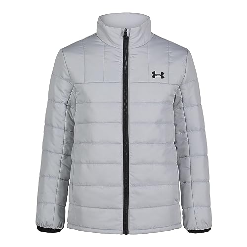 Image of Under Armour Boys Print Westward 3-in-1 Jacket, Removable Quilted Liner & Hood, Windproof & Water Repellant