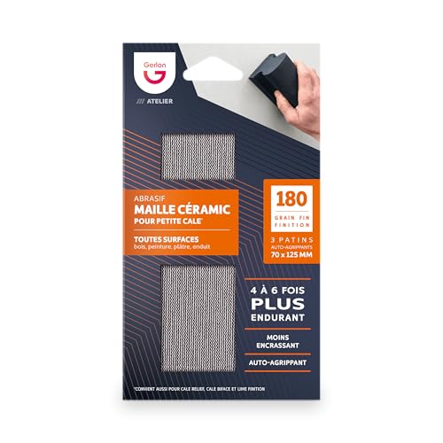 Gerlon 3 mailles abrasive Fine (180) 70 x 125 - ponçage COPR1F