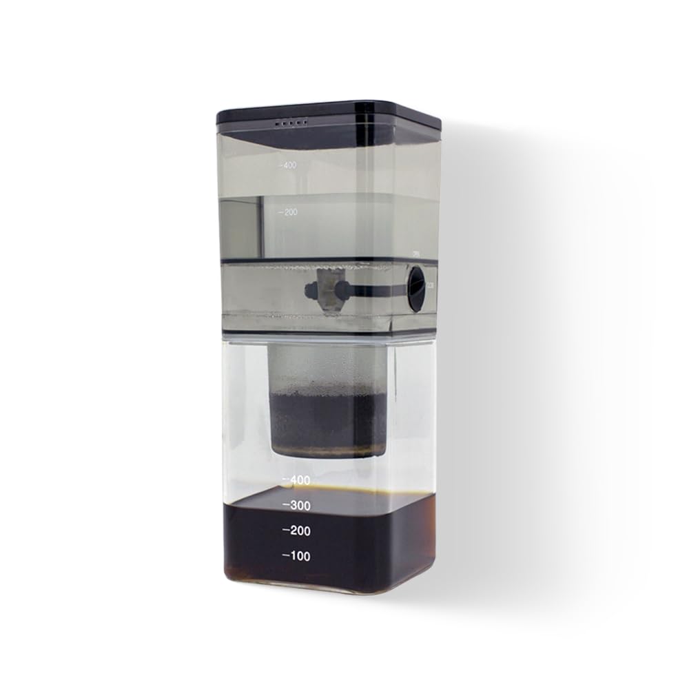 Iced Drip Coffee Maker,Simple Square Ice Drip Coffee Pot,Drip Type Cold Extraction Pot,Household Small Coffee Drip Filter Type Ice Brewing Pot,Ice Drip Pot