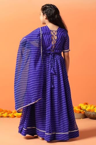 Image of Fashion Dream Girl Georgette Readymade Lehenga Choli With Dupatta