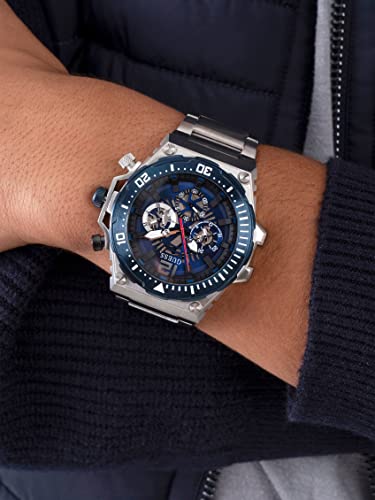 Image of Guess Cut Thru Dial Bracelet Watch