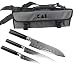 Produktbild Kai Shun Messerset | DM-0700 (Officemesser) | DM-0701 (Allzweckmesser) und DM-0718 (Kullenschliffsantoku) | + Kai-Messertasche