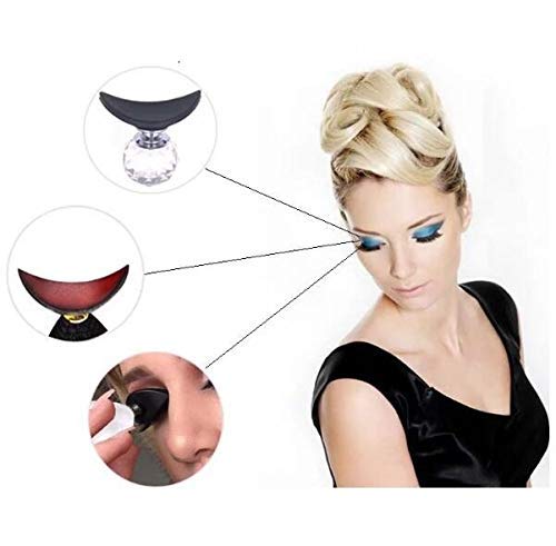 Auch Eye Shadow Seal Crease Eyeshadow Stamp Crease Lazy Eyes Makeup Tool Eyeshadow Applicator with Crystal Diamond Handle