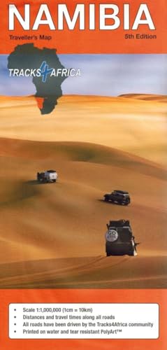 Namibia Paper Map