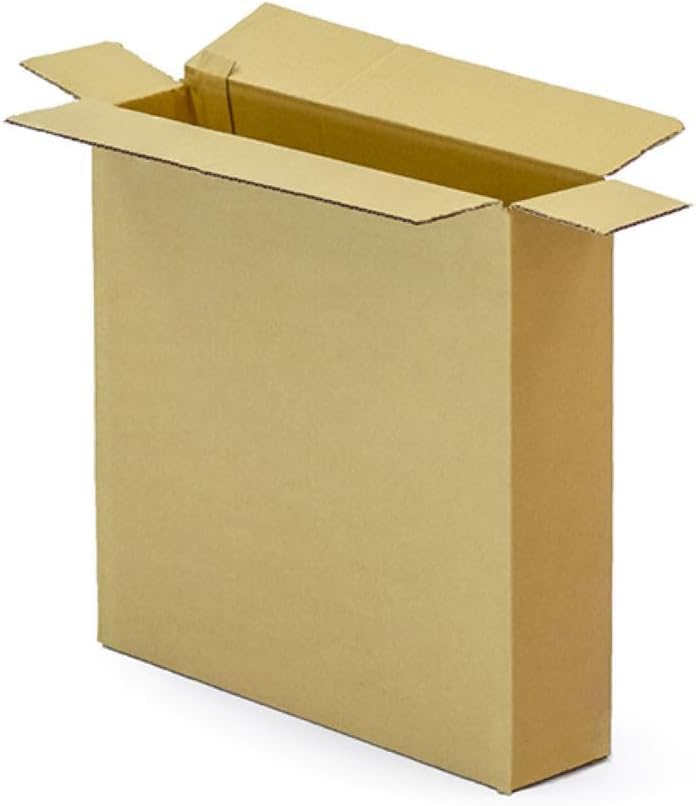 Cardboard Box ━ Suitable for Posting Small, Medium & Large Parcels; Single Wall Eco-friendly Shipping Cartons by TGL PACKAGING™ (200, 12.5x3x12.5 inches (320x75x320 mm))