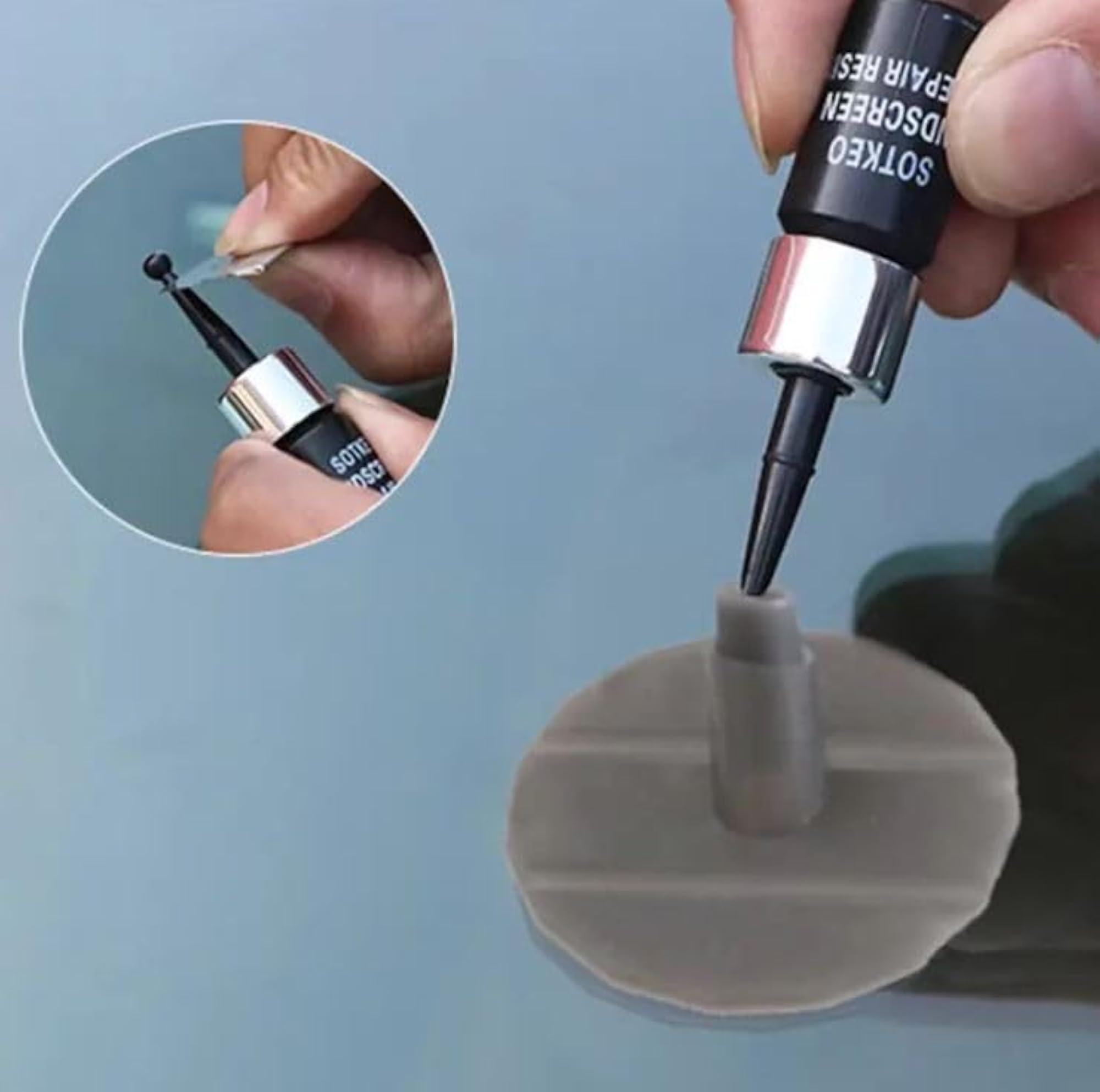 Windshield Repair Kit for Cars, DIY Chip & Scratch Fix