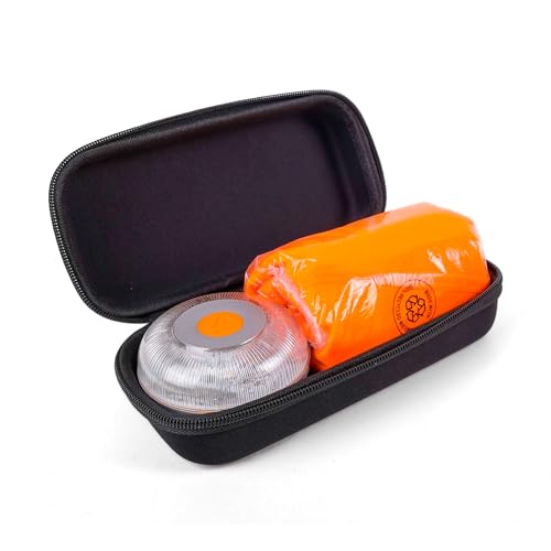 Flashled Kit De Emergencia En Carretera: Baliza Luz De Emergencia V16 Homologada Dgt 3.0 Con Geolocalización Chaleco Homologado Funda De Transporte Flashled Kit De Emergencia En Carretera: Baliza Luz De Emergencia V16 Homologada Dgt 3.0 Con Geolocalización Chaleco Homologado Funda De Transporte