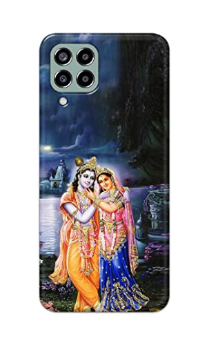 Image of Printed Hard Back Cover Case for Samsung Galaxy M33 5G Back Cover (Radha Krishna) -1803