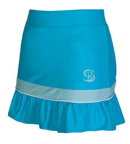 Falda pantal�n corto color azul, para tenis, netball, hockey, prenda deportiva, Adult Small