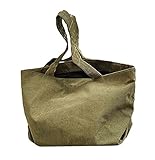 Sac fourre-tout réutilisable en velours côtelé avec fermeture éclair - Sac à main décontracté pour femme - Sac à bandoulière pour l'école et pour ordinateur portable, vert clair, M