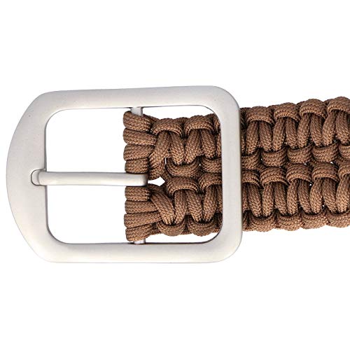 Milspec 53" Overall 550 Paracord 7 Insert Belt With Stainless Steel Buckle #TOP2