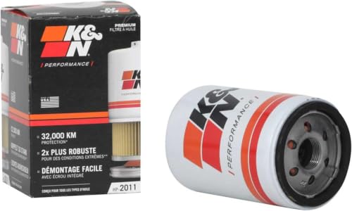 Image of K&N Premium Oil Filter: 20,000 Mile Engine Protection with Wrench Off Nut:Compatible with Select 2009-2022 BUICK /CADILLAC /CHEVROLET /FORD(See Product Description for Select Models),HP-2011(Pack of 12)