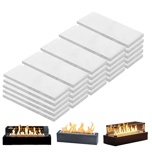 25PCS Ceramic Wool Wick 4.7 x 2 for Tabletop Fire Pit Fuel Core