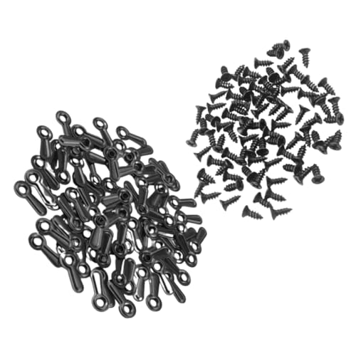 Image of OSALADI 100pcs Picture Frame Backing Clips Screws Frame Fasteners for Easy Installation Hardware for Home Hotel Museum Use Picture Hanging