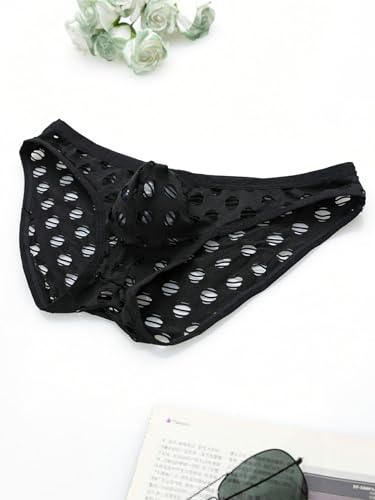 1 Pc Men's Casual Underwear, Triangle Pants Fashion Mesh Breathable Briefs2