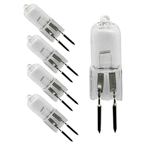 JZLBBC 5Pc 12V 20W 35W 50W 75W 100W G5.3 Bombilla Halógena Cápsula Bombilla G5.3 Aromática Regulable, Luz De Trabajo Mecánica, Color Blanco Cálido,20W