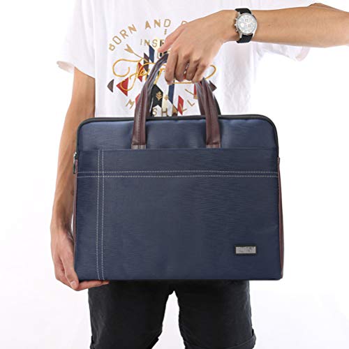 Pasta masculina com zíper A4 personalizada para negócios, bolsa para documentos de alta capacidade,