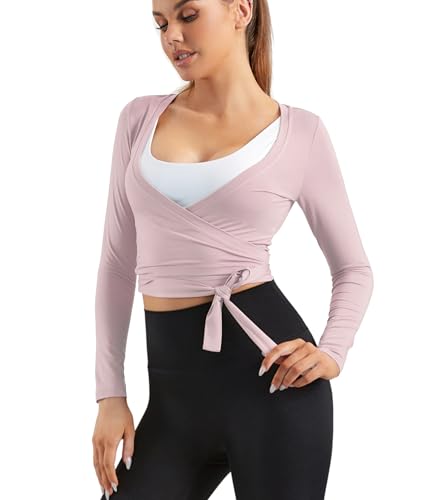 Image of Women Tie Front Shrug Long Sleeve Bolero Cardigan Lightweight Casual Tops