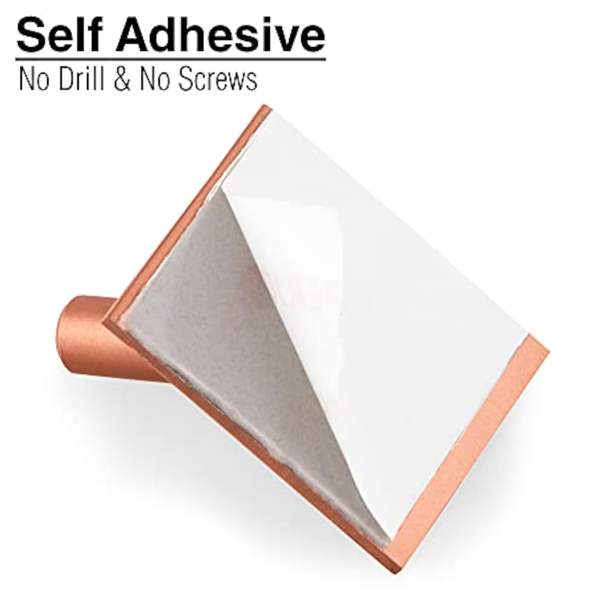 Stainless Steel Rose Gold Self Adhesive Hooks for Wall