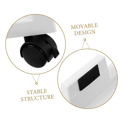 Soporte móvil para torre de computadora TEHAUX con ruedas, carrito para CPU de piso, diseño ahorrador de espacio bajo el escritorio, compatible con gabinetes de torre miniatura 4