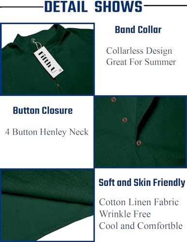Image of Men's Kurta || Chinese Collar Long Sleeves || Straight Hip Length Kurtas || Short Kurta for Men || for Festival || Function || Occasion Wear Fancy Kurta for || Best Gifts for Mens
