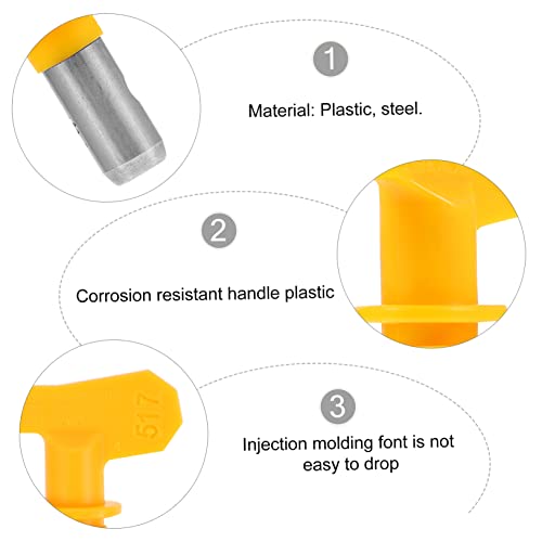 Cubtol Seal Spray Nozzle High Pressure Nozzle Portable Airbrush Airless Sprayer Nozzle Reversible Sprayer Tips Airless Sprayer Tips Sprayer Accessories High Pressure Sprayer Tips 2Pcs #TOP5