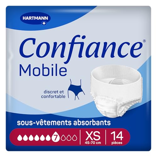 Slips absorbants Confiance Mobile taille XS culotte fuite urinaire mixte