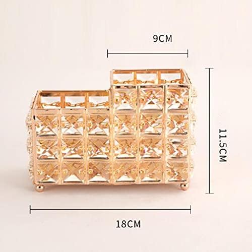 Golden Crystal Tool Tube Makeup Brush Storage Bucket Pen Holder -piece Lipstick Nail Desktop Pencil Case image 5