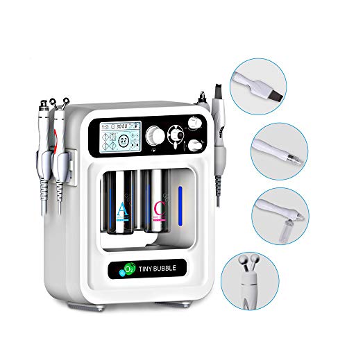 ACCDUER De oxígeno en Agua de la máquina Facial, 4 En 1 Agua Hydro-dermoabrasión Facial Pulverizador Piel RF Facial Rejuvenecimiento Scrubber Peeling Machine succión removedor de la espinilla