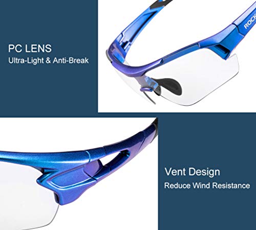 Rockbros Cycling Sunglasses Photochromic Bike Glasses For Men Women Sports Goggles Uv Protection #TOP5