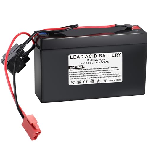 6V 7Ah Lead Acid Rechargeable Battery Replacement Battery Compatible with Kids Trax ATV Marshall Fire Truck Dodge Ram 1500 Kids Ride-On Car
