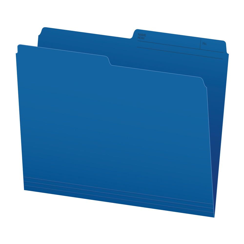 Pendaflex File Folders, Blue Colour File Organizers, 1/2 Cut Tab, Letter Size, Durable Paper Stock, 100/Box, Ideal for Office, Home, and School Filing Needs image 3