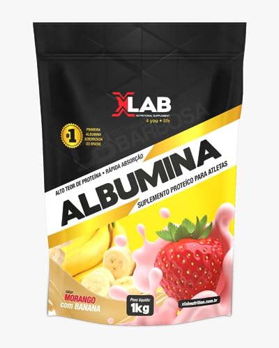 Albumina - 1000g Morango com Banana - X-Lab, Xlab