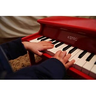 Korg TINYPIANO Piano 25 notes amplifié Rouge - Les Beatles, Paul McCartney, John Lennon, RIngo Starr, George Harrison Korg TINYPIANO Piano 25 notes amplifié Rouge – Image 4