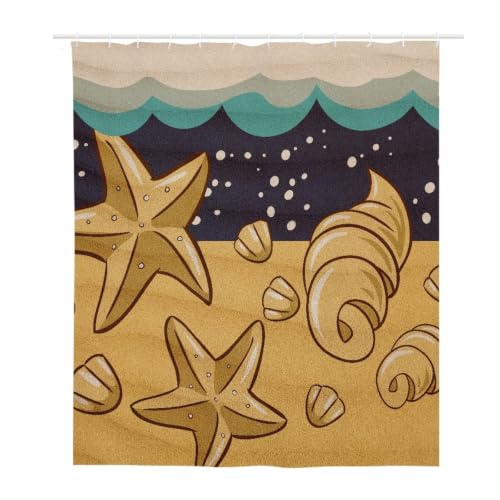 Rideau de douche 180x220 tissu polyester imperméable lavable bain - 3