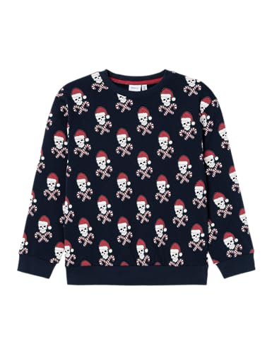 Sweat-shirt garçon bleu marine Name It NKMROLLOJUL LS NREG Sweat
