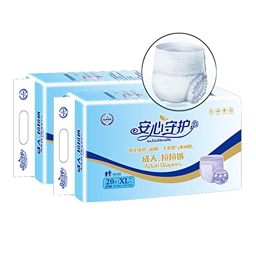 HBOUND 44 X Pantalones De Incontinencia Tecnología Dry Feel para Adultos,Pantalones De Incontinencia Unisex Extraíbles Desechables De Material Suave Y Transpirable Amable con La Piel,B