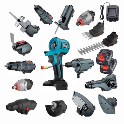 Kit combinato utensile elettrico 15 in 1, tagliasiepi 2 in 1, batteria 3,0 Ah