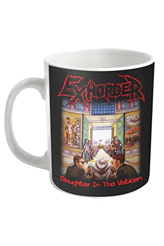 Exhorder Jarra Slaughter In The Vatican Band Logo Nuevo Oficial Blanco Boxed