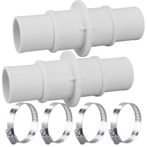 Pool Hose Adapter Connector, 1-1/4' or 1-1/2' Plastic Coupling for Swimming Pool Vacuum, Cleaner, and Filter Pump Hoses