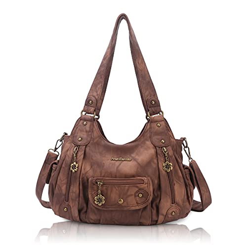 Angel Barcelo Womens Purses and Handbags PU Leather Shoulder Bag Fashion Hobo Bags for Girls